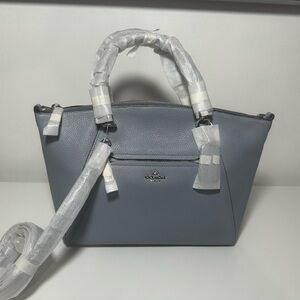 Coach Blue Leather Satchel